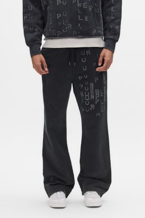 Studded Sequin Purple Sweatpant