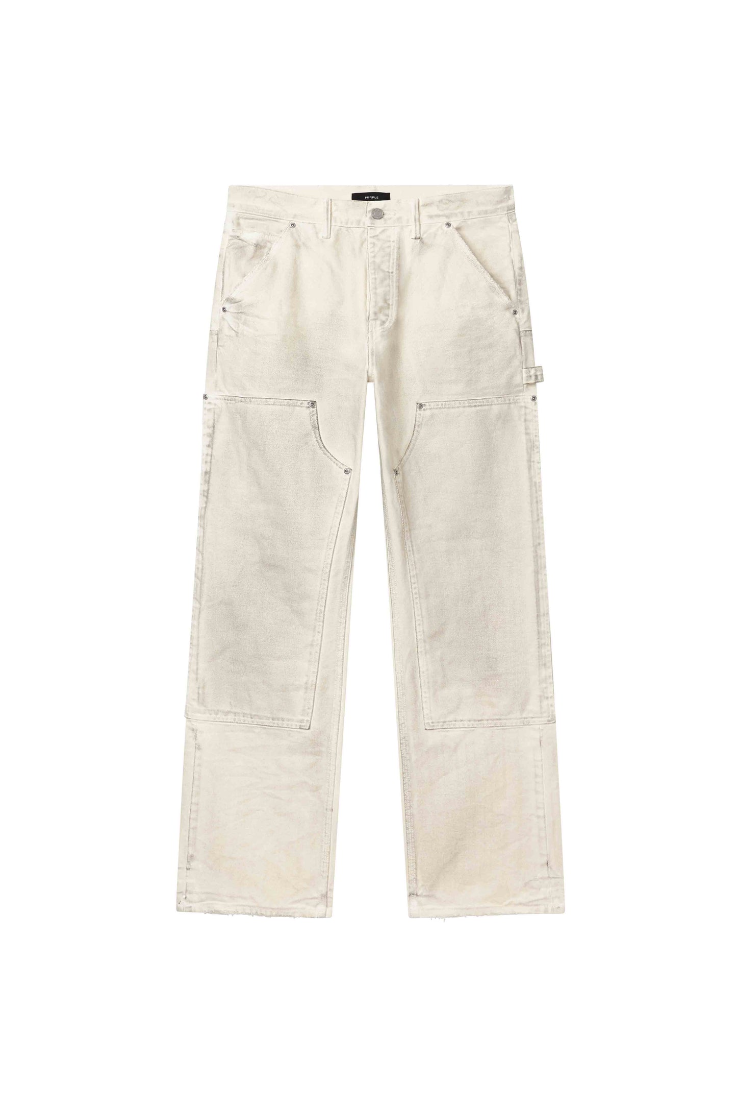 Canvas Carpenter Off White Purple Pants Canvas Carpenter Off White Purple Pants