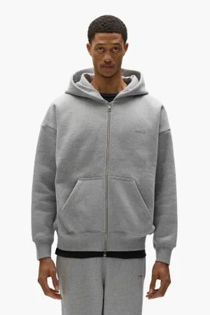 Basic Zip-Up Purple Hoodie