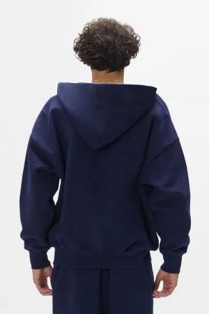 Basic Zip-Up Purple Hoodie