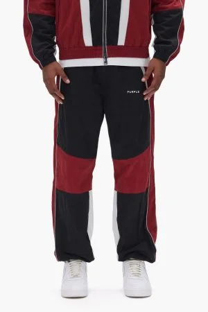 Wordmark Track Black & Red Purple Pants